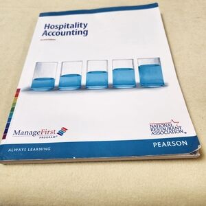 Pearson Hospitality Accounting Book with Blue and White Cover